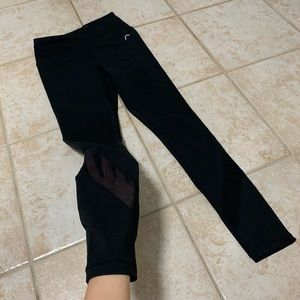 black mesh leggings